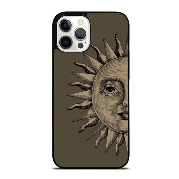 Gothic Weird Sun Face iPhone Case - Picture 1 of 1